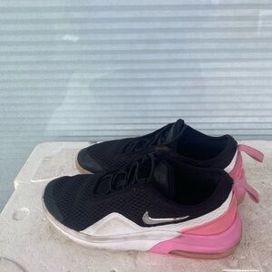 Nike AQ2747-001 Girl’s Black and Pink Air Athletic Sneakers Size 3Y